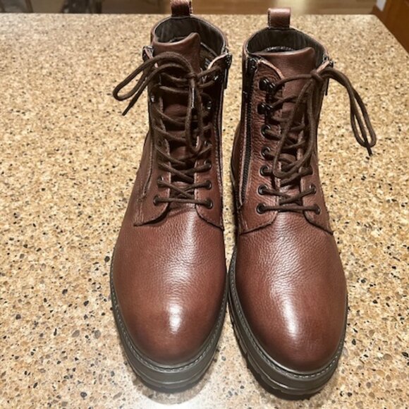 Aldo Leather Side Zip Boots For Men Size men\'s 11 (Pre Owned) main image 5